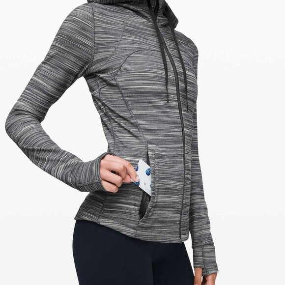 Lululemon Hooded Define Jacket *Nulu Heathered Black/ White/ Gray - Picture 9 of 10